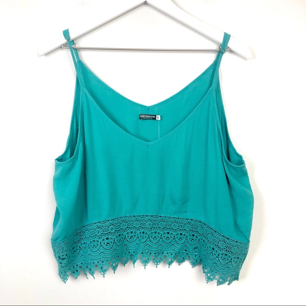 Earthbound Spaghetti Strap Crop‎ Top